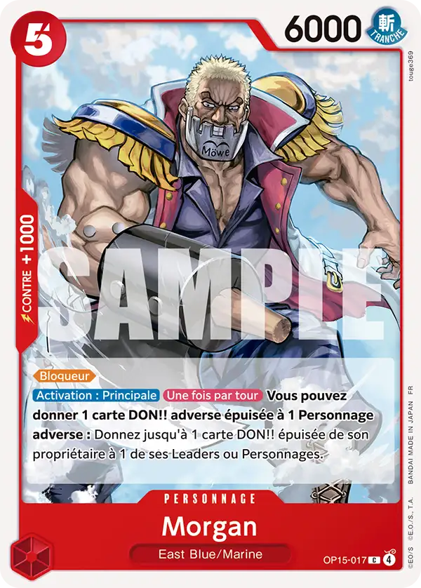 OP15-017 - Morgan — Carte One Piece Aventure sur l'Île de Dieu 017