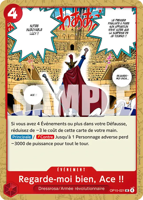 OP15-021 - Regarde-moi bien, Ace !! — Carte One Piece Aventure sur l'Île de Dieu 021