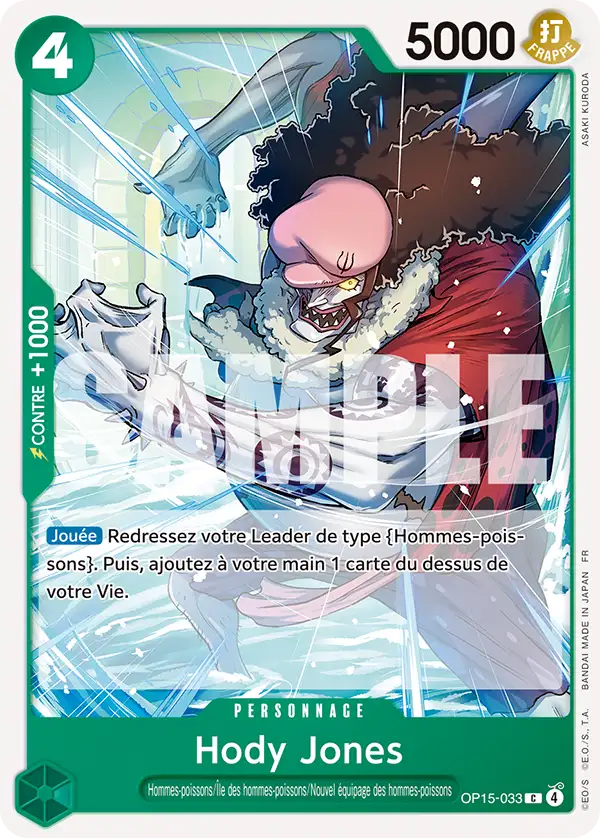 OP15-033 - Hody Jones — Carte One Piece Aventure sur l'Île de Dieu 033
