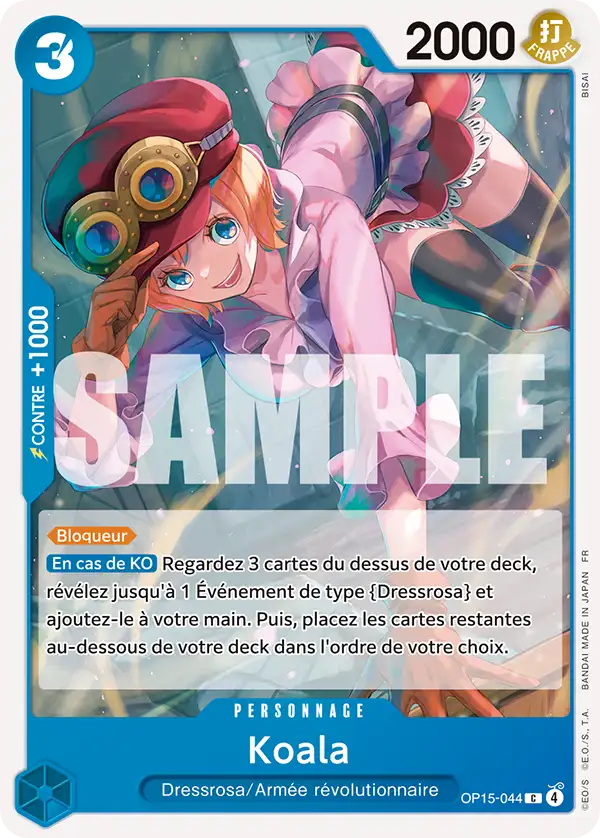 OP15-044 - Koala — Carte One Piece Aventure sur l'Île de Dieu 044