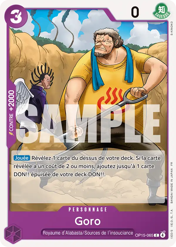 OP15-065 - Goro — Carte One Piece Aventure sur l'Île de Dieu 065