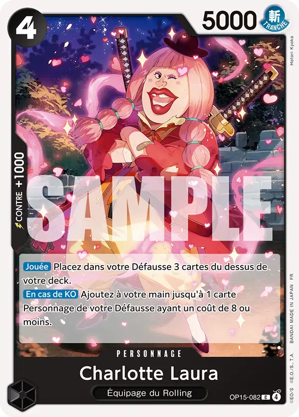 OP15-082 - Charlotte Laura — Carte One Piece Aventure sur l'Île de Dieu 082