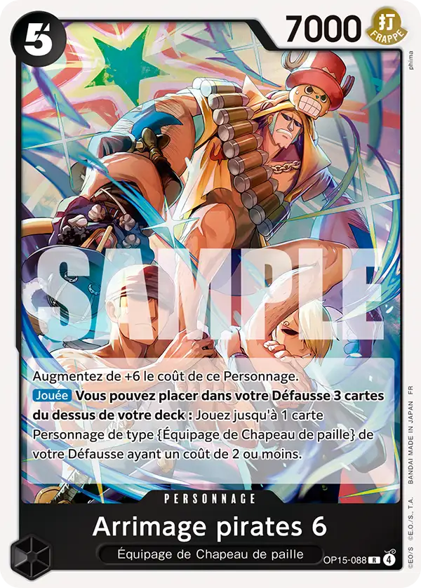 OP15-088 - Arrimage pirates 6 — Carte One Piece Aventure sur l'Île de Dieu 088