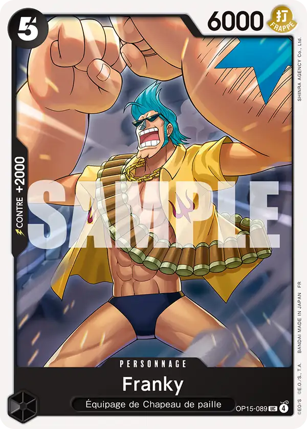 OP15-089 - Franky — Carte One Piece Aventure sur l'Île de Dieu 089