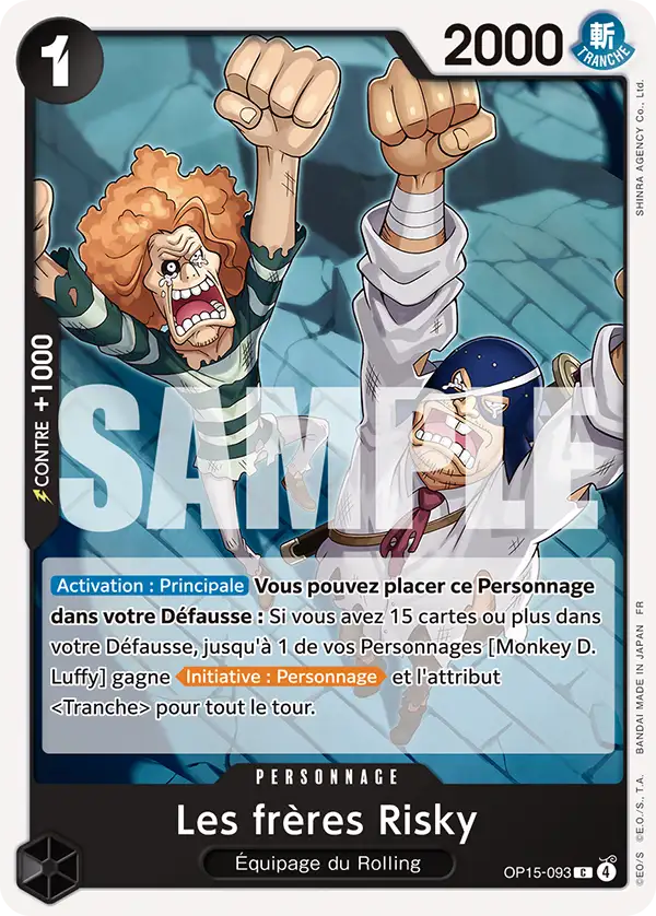 OP15-093 - Les frères Risky — Carte One Piece Aventure sur l'Île de Dieu 093