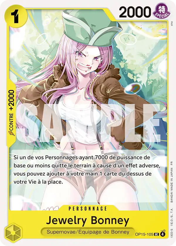 OP15-105 - Jewelry Bonney — Carte One Piece Aventure sur l'Île de Dieu 105