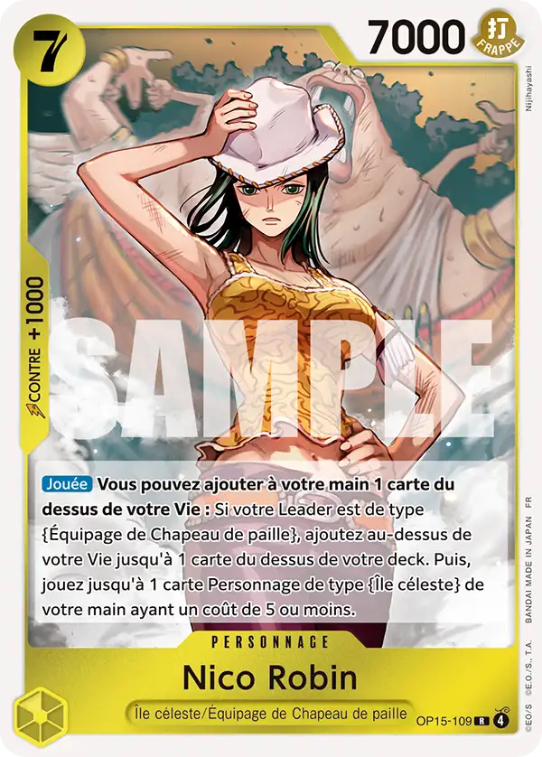 OP15-109 - Nico Robin — Carte One Piece Aventure sur l'Île de Dieu 109