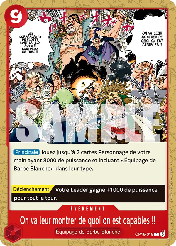 OP16-019 - On va leur montrer de quoi on est capables !!