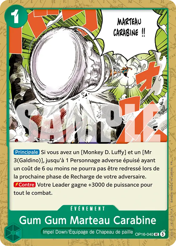 OP16-040 - Gum Gum Marteau Carabine