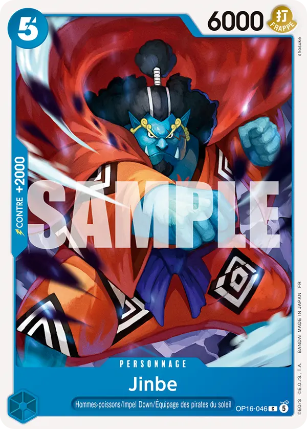 OP16-046 - Jinbe — Carte One Piece L'Heure de la Bataille Décisive 046