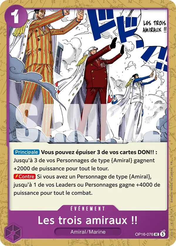 OP16-076 - Les trois amiraux !!