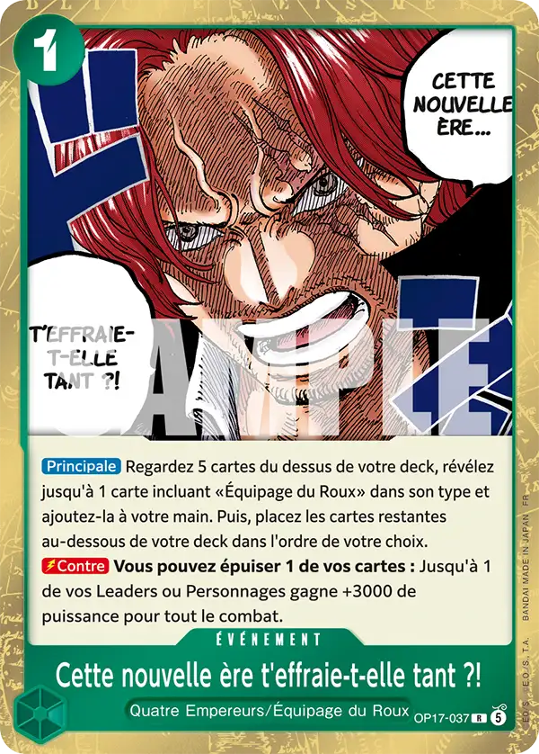OP17-037 - Cette nouvelle ère t'effraie-t-elle tant ?!