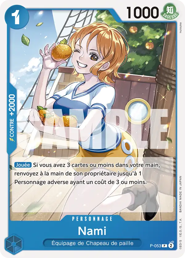 P-053 - Nami — Carte One Piece Premium Booster — The Best 053