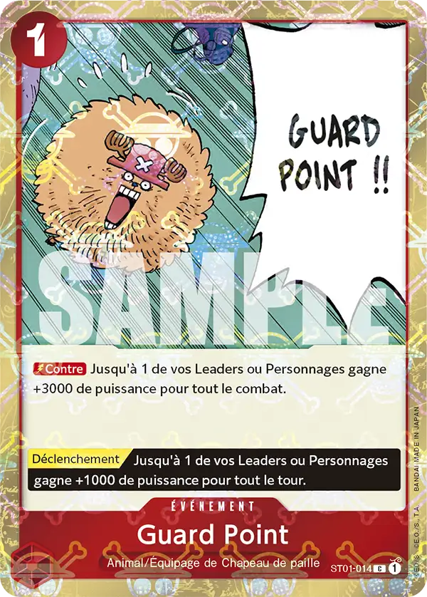 ST01-014 - Guard Point V2 — Carte One Piece Premium Booster — The Best 014