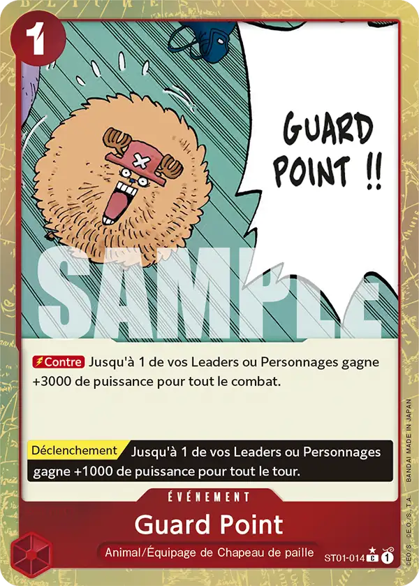 ST01-014 - Guard Point V3 — Carte One Piece Premium Booster — The Best 014