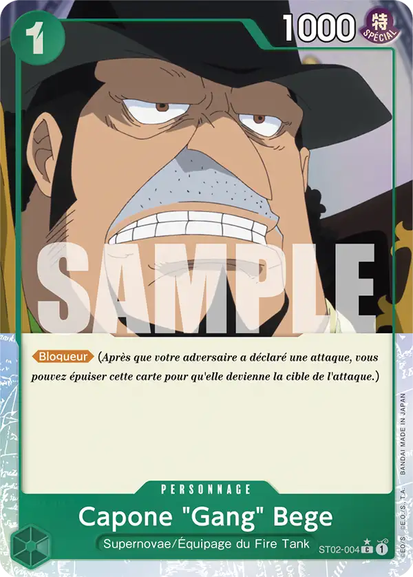 ST02-004 - Capone "Gang" Bege V3 — Carte One Piece Premium Booster — The Best 004