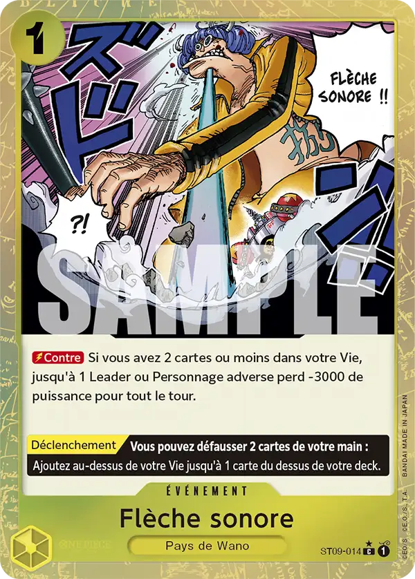 ST09-014 - Flèche sonore V3 — Carte One Piece Premium Booster — The Best 014
