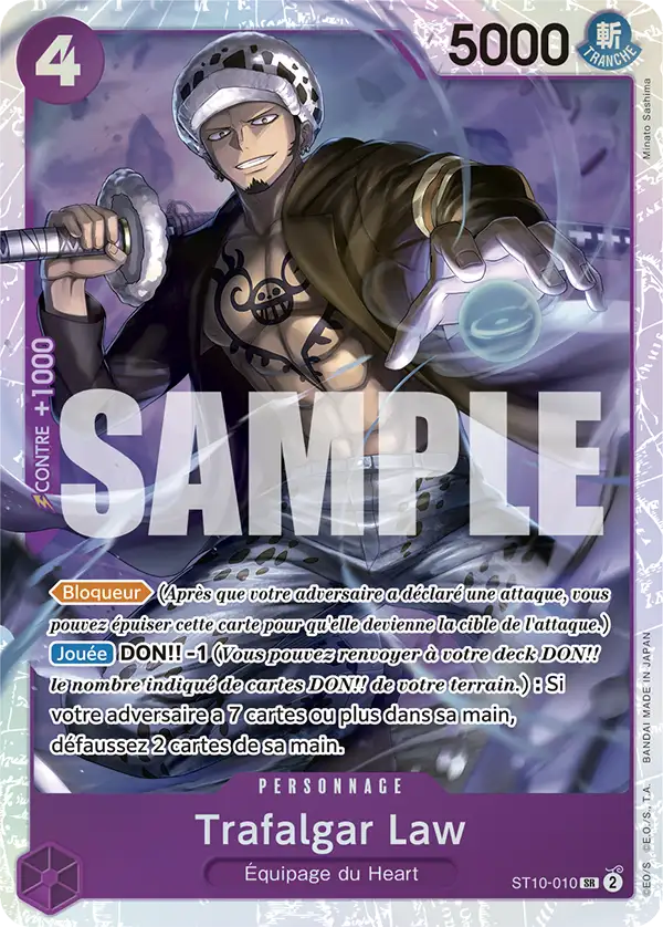 ST10-010 - Trafalgar Law — Carte One Piece Premium Booster — The Best 010