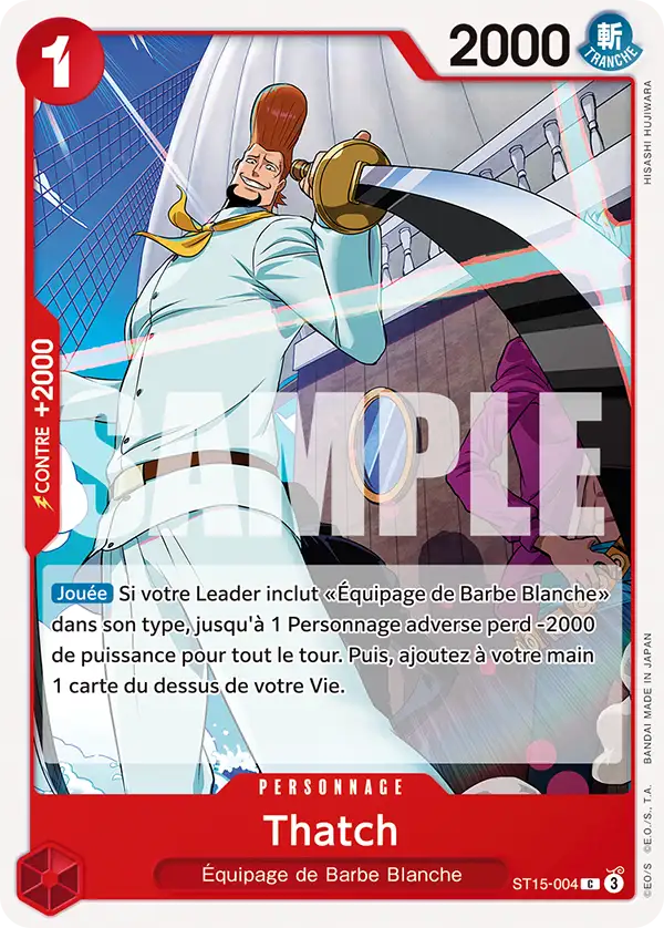 ST15-004 - Thatch — Carte One Piece Deck pour Débutant — Edward Newgate 004