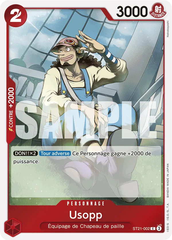 ST21-002 - Usopp — Carte One Piece Deck de Démarrage EX — Gear 5th 002