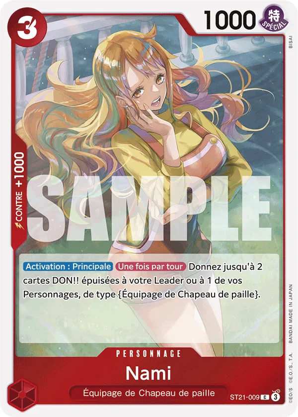 ST21-009 - Nami — Carte One Piece Deck de Démarrage EX — Gear 5th 009
