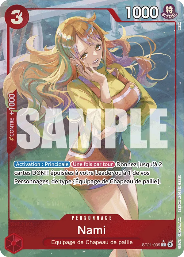 ST21-009 - Nami V2 — Carte One Piece Deck de Démarrage EX — Gear 5th 009