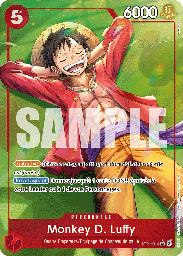 ST21-014 - Monkey D. Luffy V2 — Carte One Piece Deck de Démarrage EX — Gear 5th 014