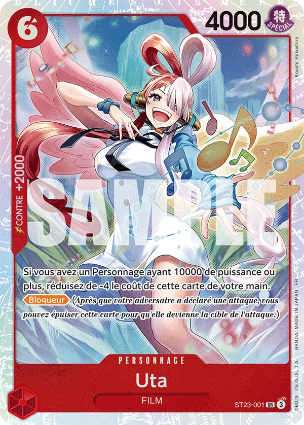 ST23-001 - Uta — Carte One Piece Deck pour Débutant — Shanks 001