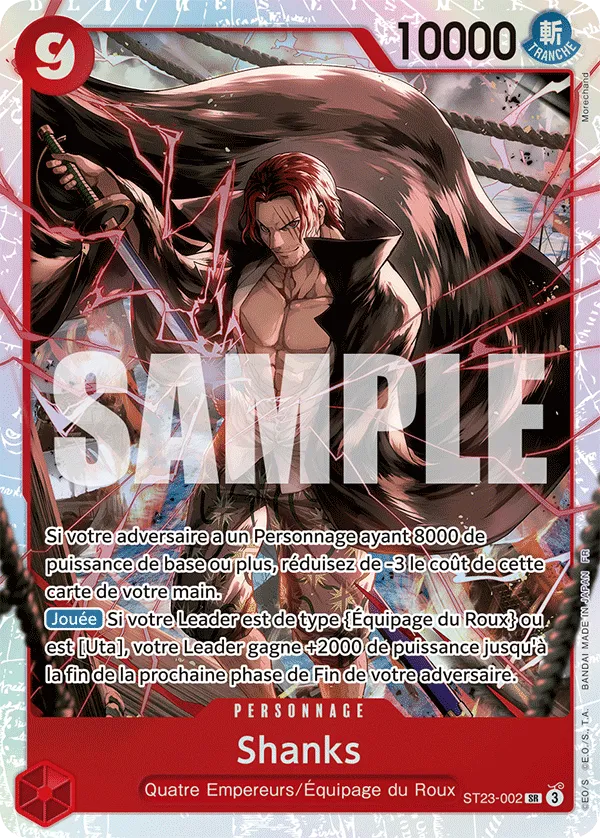 ST23-002 - Shanks — Carte One Piece Deck pour Débutant — Shanks 002