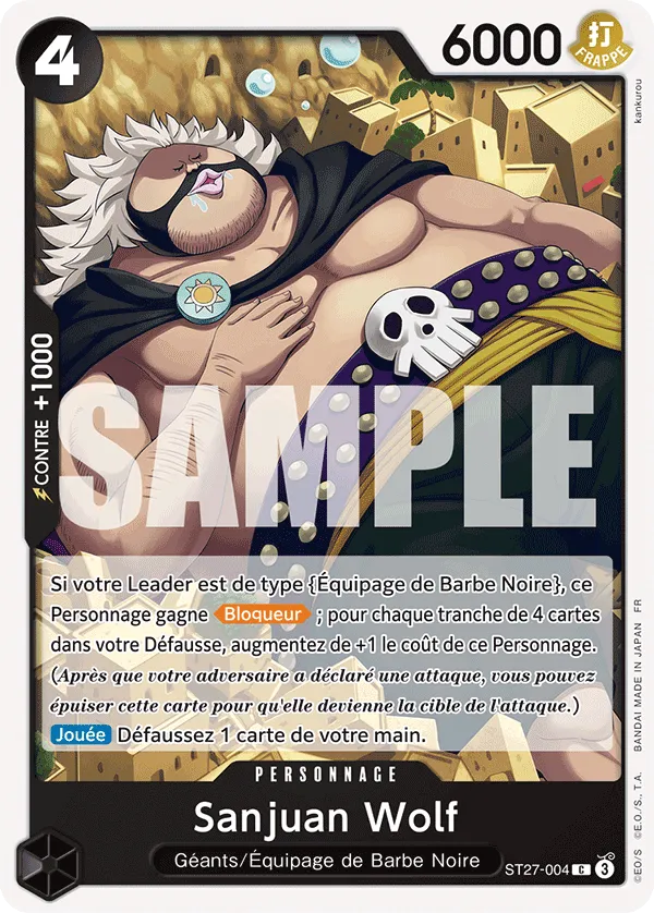 ST27-004 - Sanjuan Wolf — Carte One Piece Deck pour Débutant — Marshall D. Teach 004