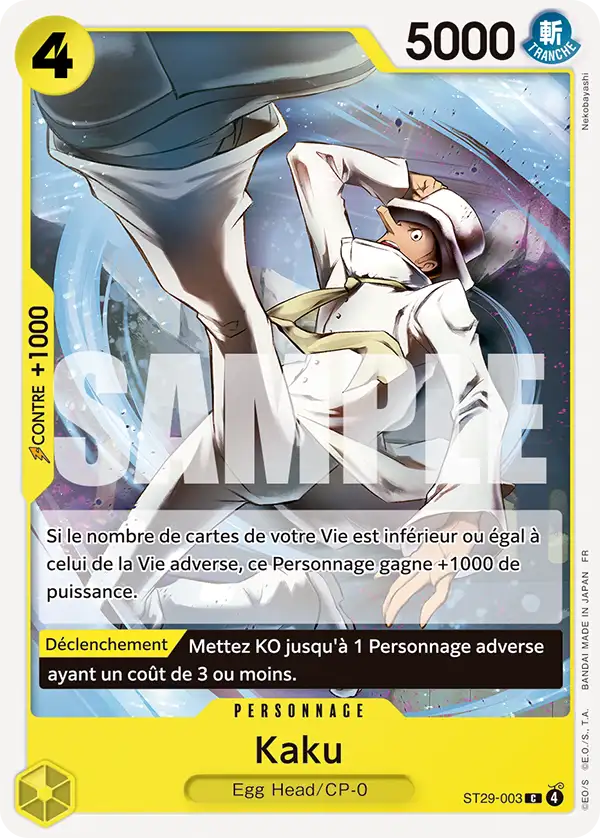 ST29-003 - Kaku — Carte One Piece Deck de Démarrage — Egg Head 003