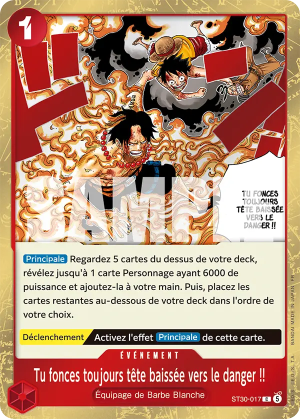 ST30-017 - Tu fonces toujours tête baissée vers le danger !!