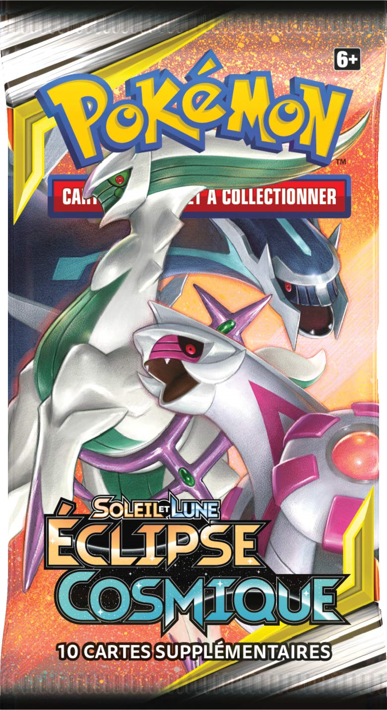 Booster Pokémon Éclipse Cosmique illustration Arceus Dialga Palkia, scellé français