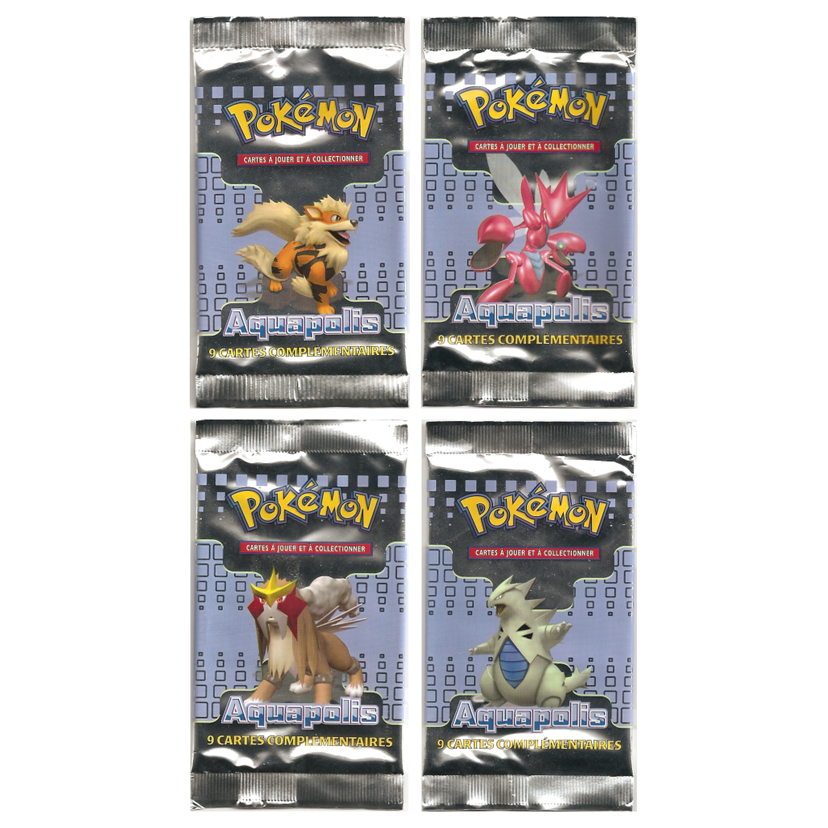 Artset Pokémon Aquapolis : les 4 boosters scellés du set