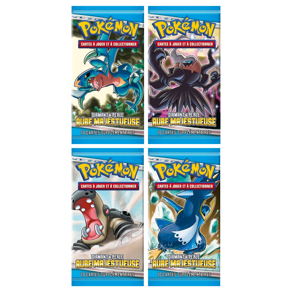 Artset Pokémon Aube Majestueuse : les 4 boosters scellés du set