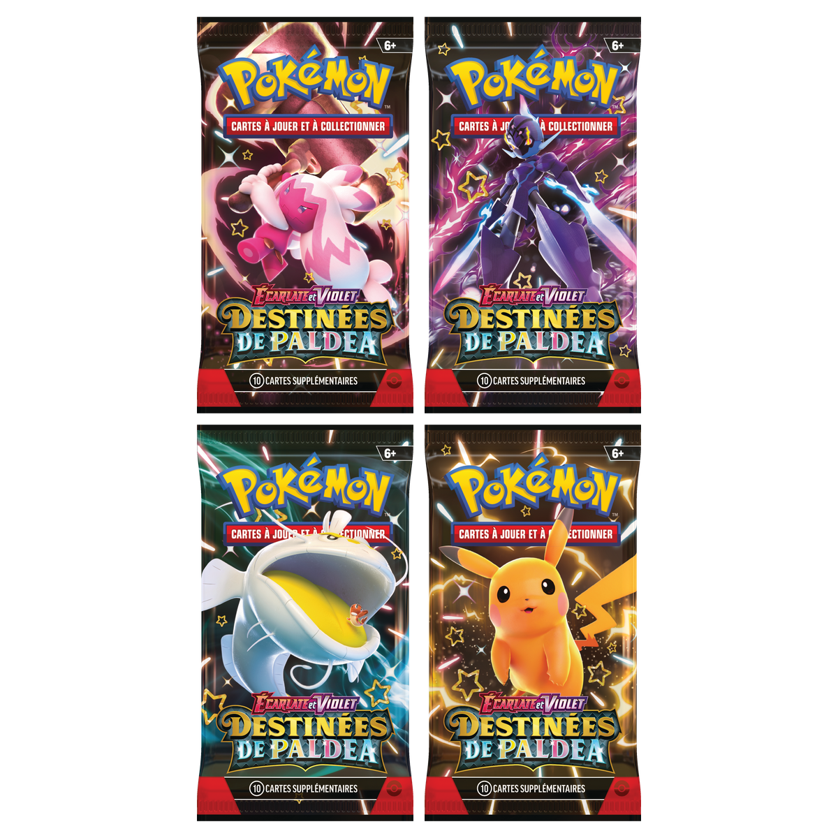 Artset Pokémon Destinées de Paldea : les 4 boosters scellés du set