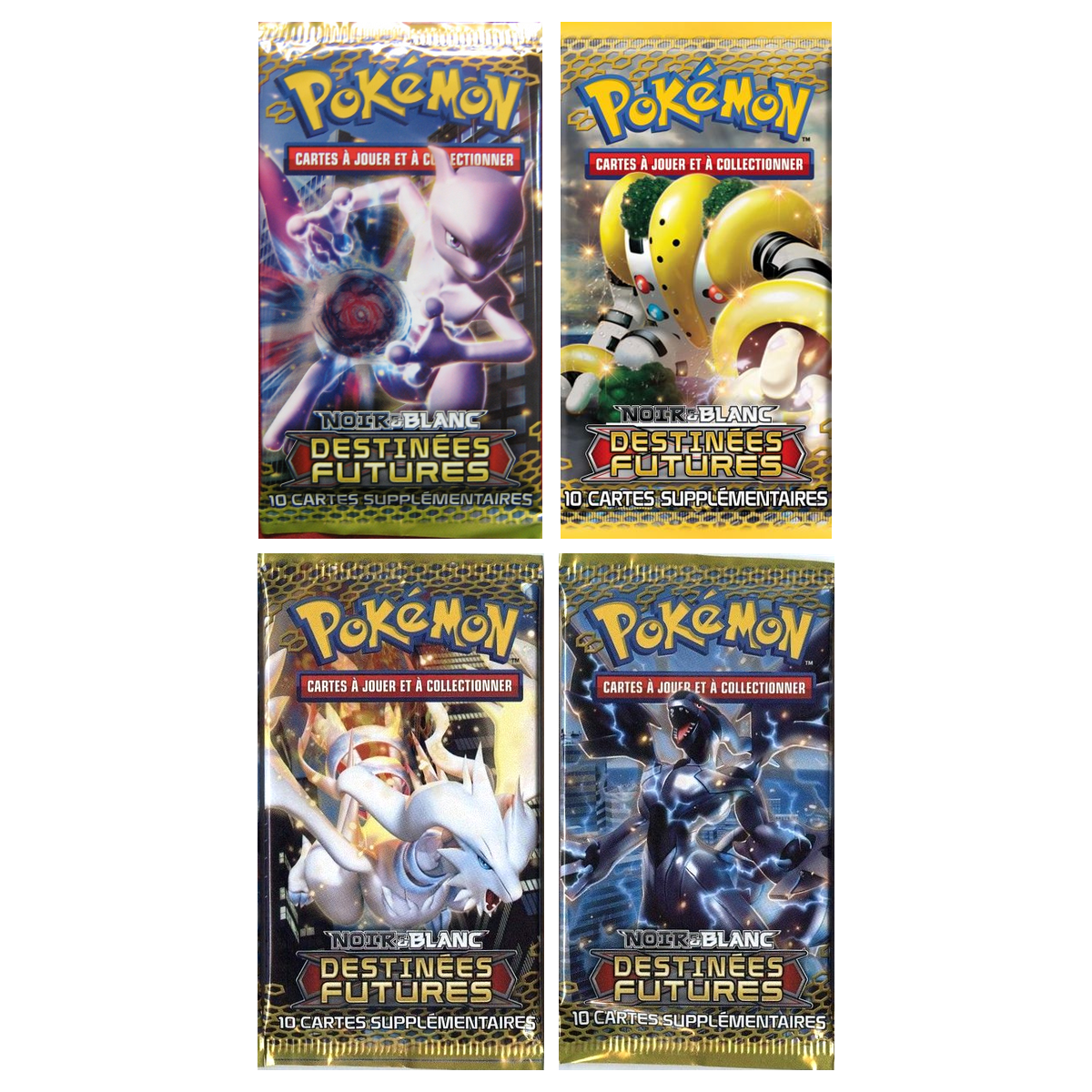 Artset Pokémon Destinées Futures : les 4 boosters scellés du set