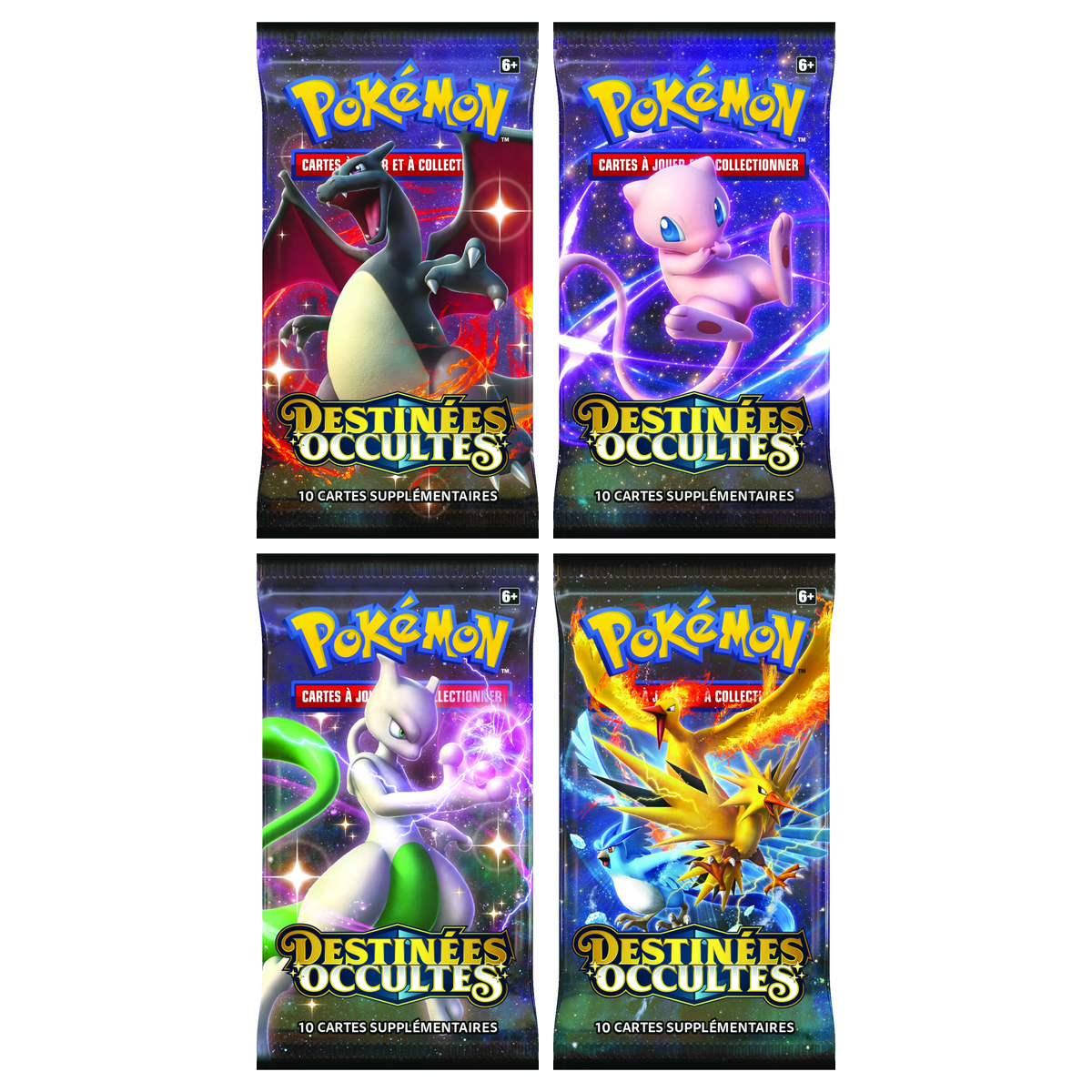Artset Pokémon Destinées Occultes : les 4 boosters scellés du set