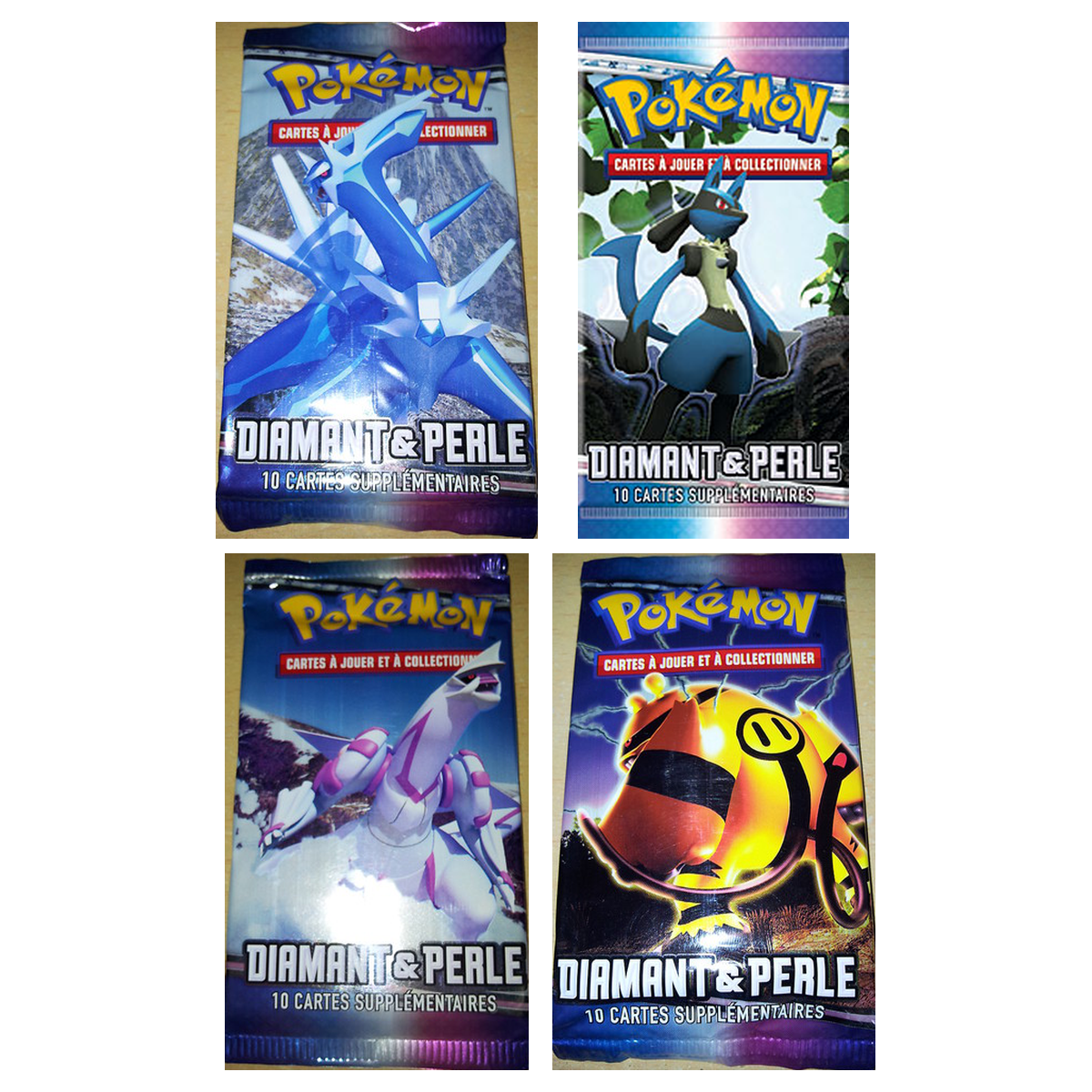 Artset Pokémon Diamant & Perle : les 4 boosters scellés du set