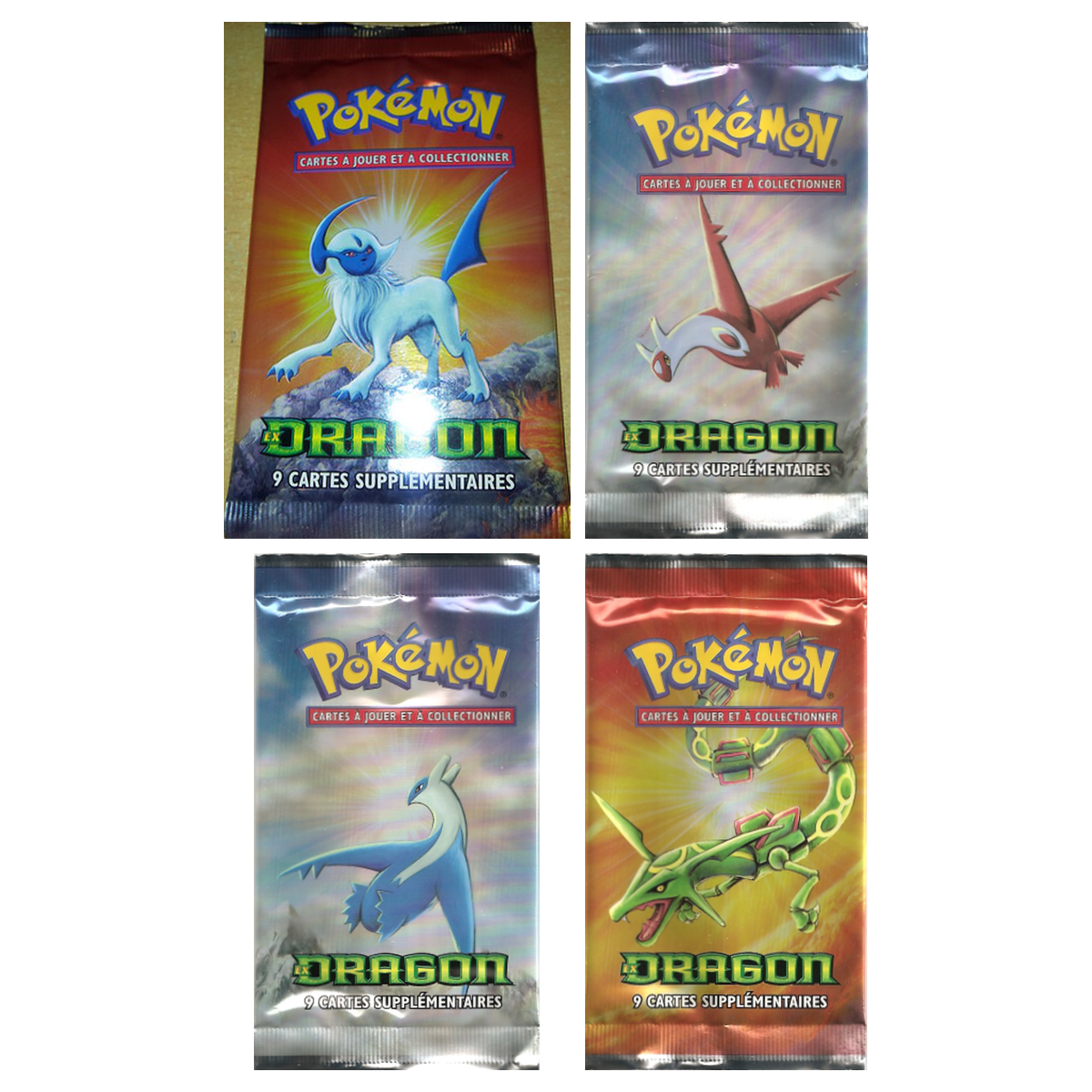 Artset Pokémon Dragon : les 4 boosters scellés du set