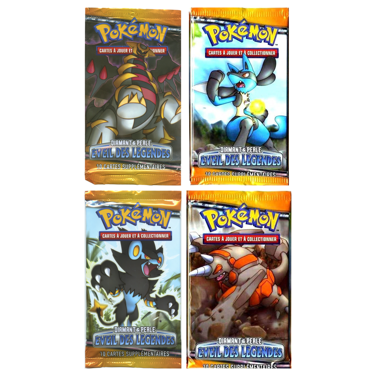 Artset Pokémon Éveil des Légendes : les 4 boosters scellés du set