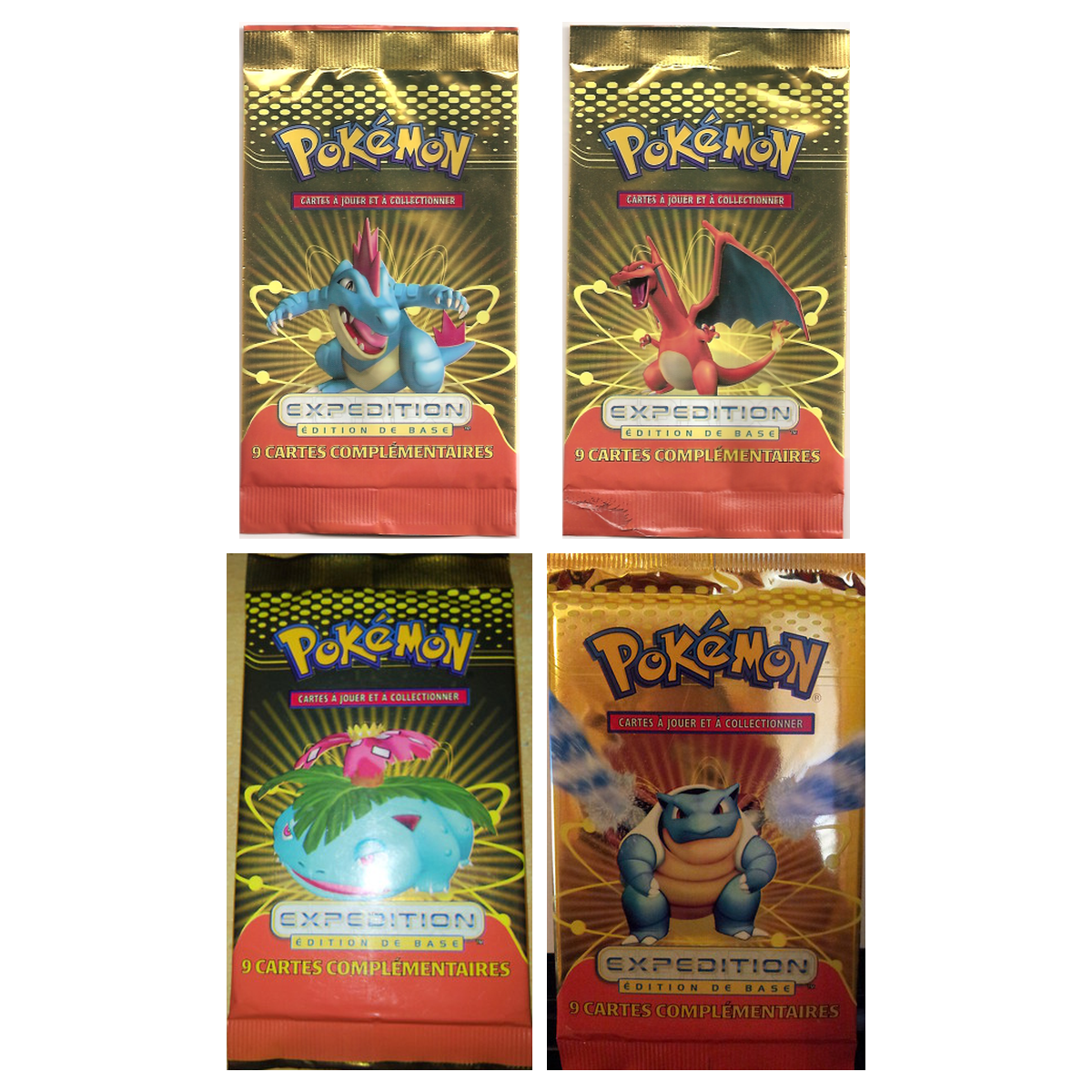Artset Pokémon Expedition : les 4 boosters scellés du set