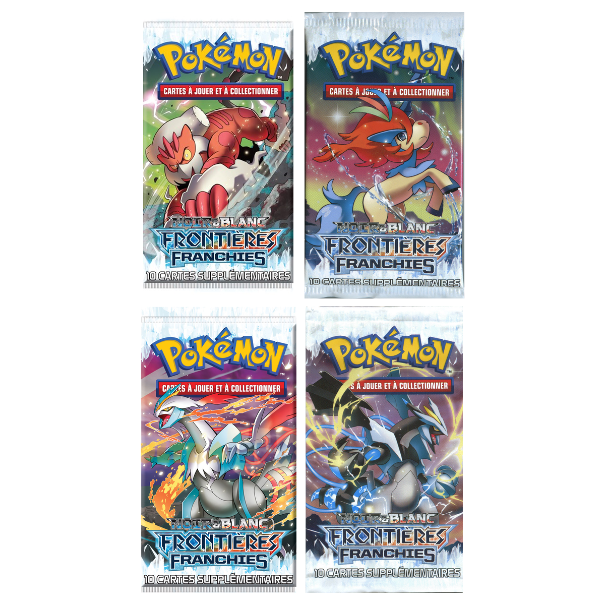 Artset Pokémon Frontières Franchies : les 4 boosters scellés du set