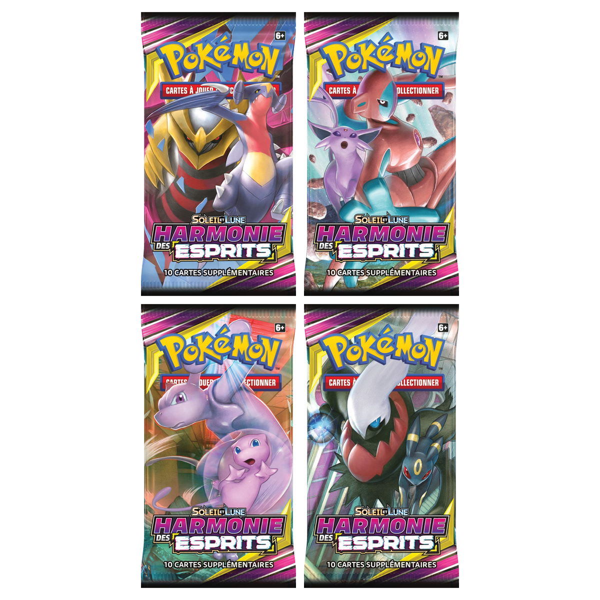 Artset Pokémon Harmonie des Esprits : les 4 boosters scellés du set