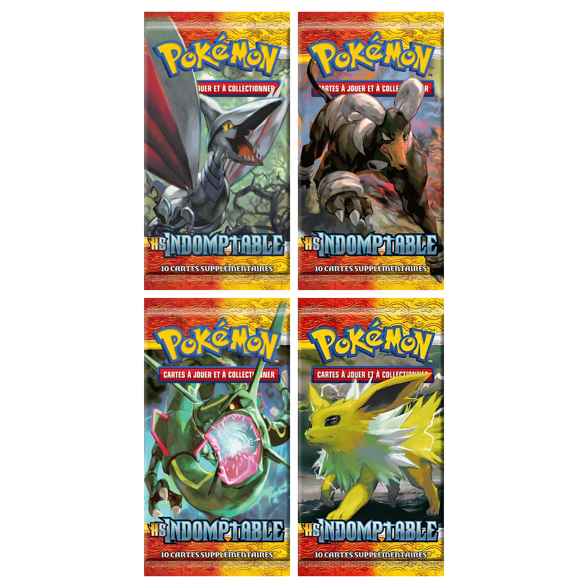 Artset Pokémon Indomptable : les 4 boosters scellés du set