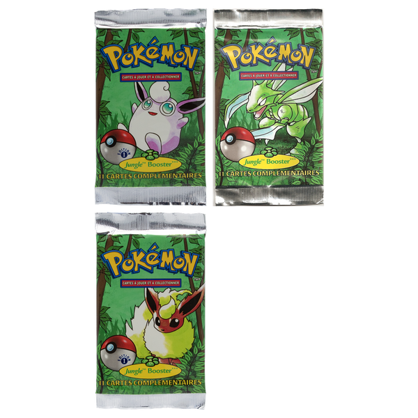 Artset Pokémon Jungle : les 3 boosters scellés du set
