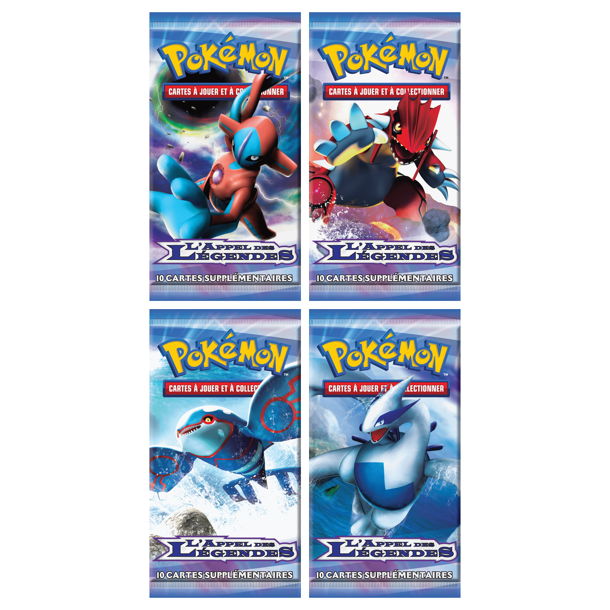 Artset Pokémon L'Appel des Légendes : les 4 boosters scellés du set