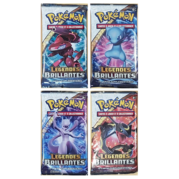 Artset Pokémon Légendes Brillantes : les 4 boosters scellés du set