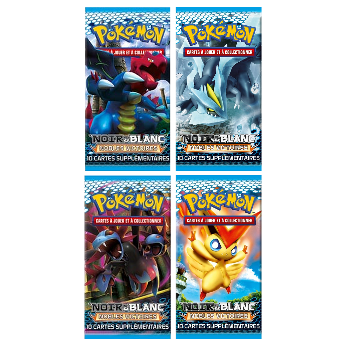 Artset Pokémon Nobles Victoires : les 4 boosters scellés du set