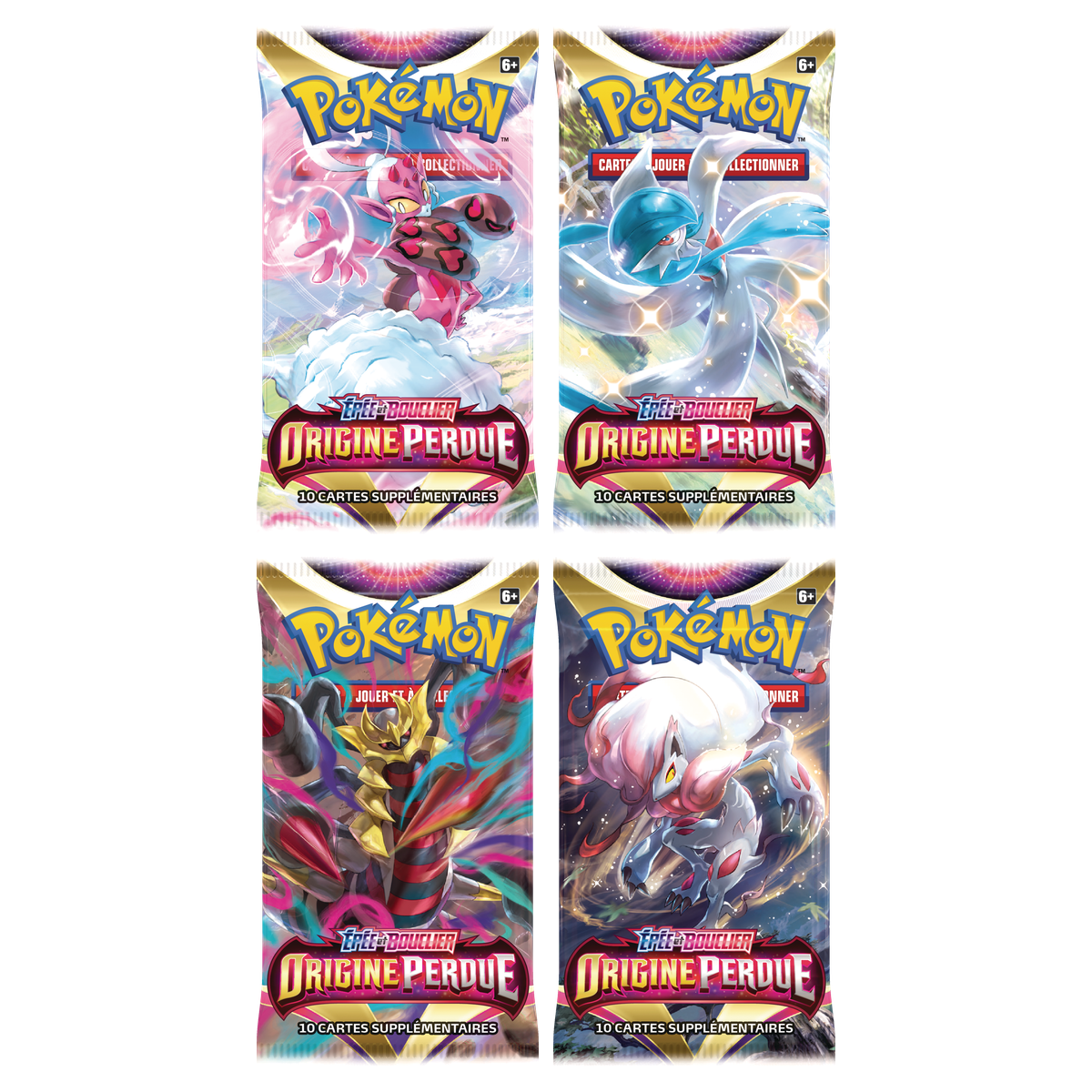 Artset Pokémon Origine Perdue : les 4 boosters scellés du set